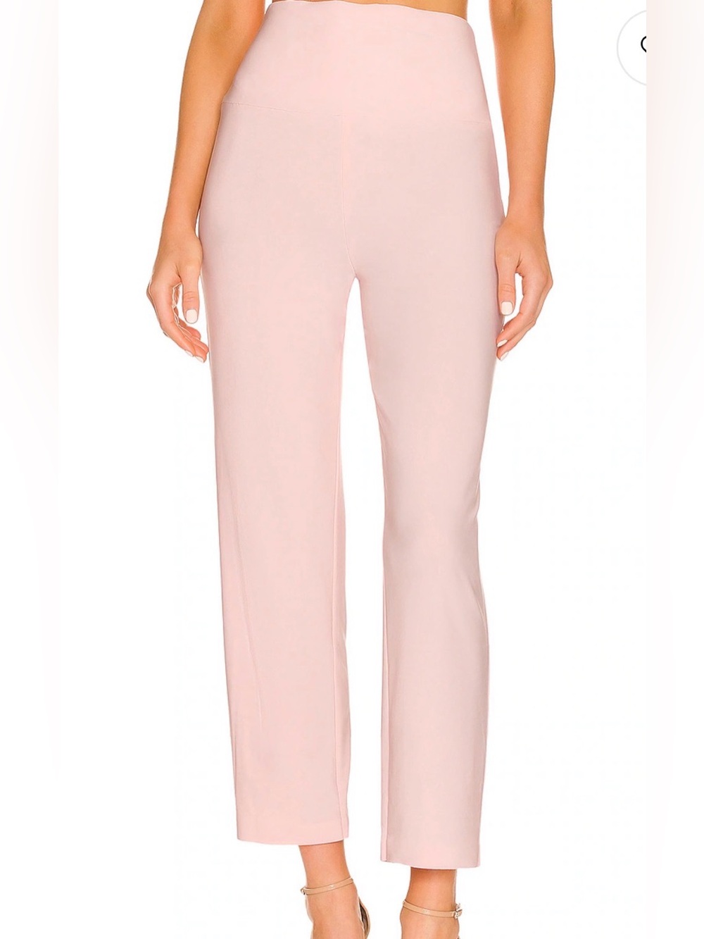 Norma Kamali Pencil Pant Wide Leg Pants Pink XS